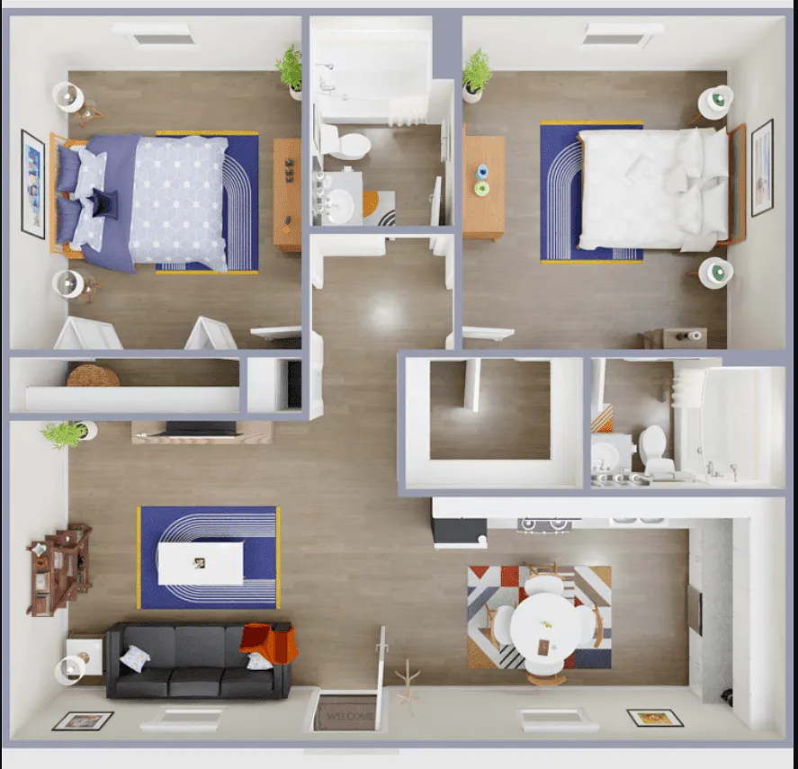 Floor plan 2X2
