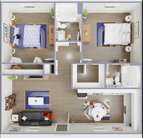 Floor plan 2X2