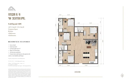 Floor plan Private Ensuite Room at 1328 Student Co-Living