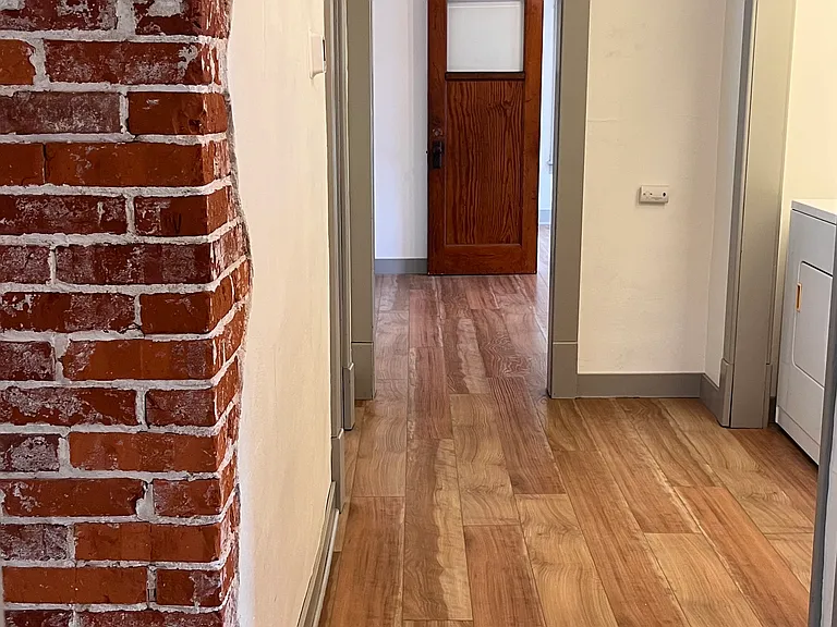 hallway and laundry