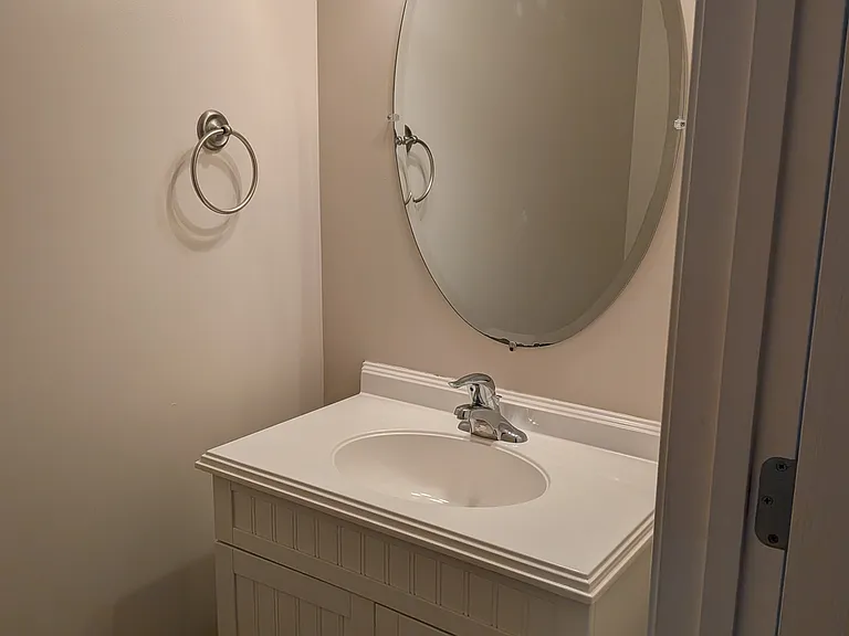 1/2 bath off living space
