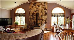 Newer Great Room with Vaulted Ceilings