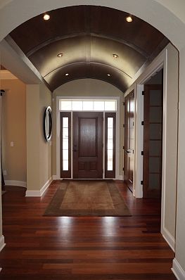 Gorgeous, vaulted entryway.
