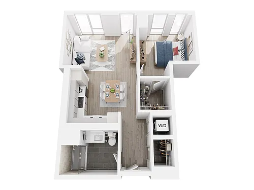 Floor plan 1x1 Floor Plan 3