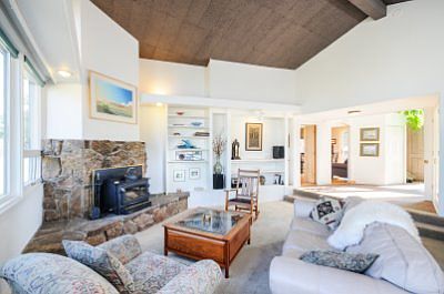 Wood Stove Warms The House