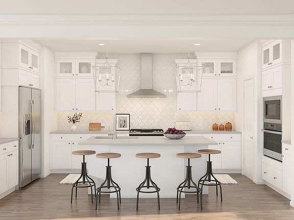 Gorgeous glass upper cabinets