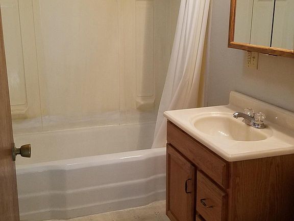 Bathroom with tub/shower.