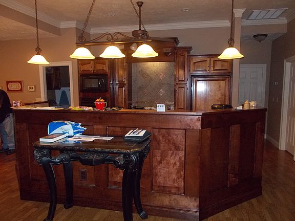 kitchen with custom cabinets