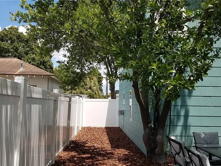 downstairs apartment - rear backyard fenced in.