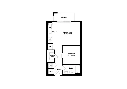 Floor plan Studio-ST