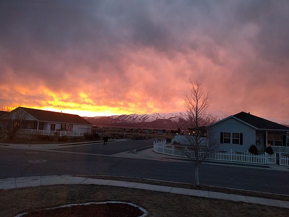 view from kitchen/master bed