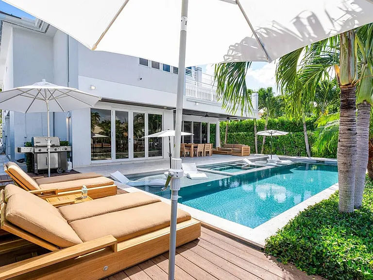 Plush sunbeds and lush tropical surroundings_your private slice of paradise.