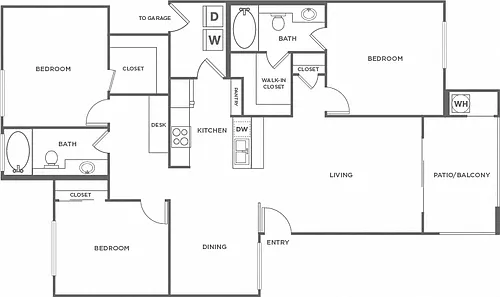 Floor plan Hickory