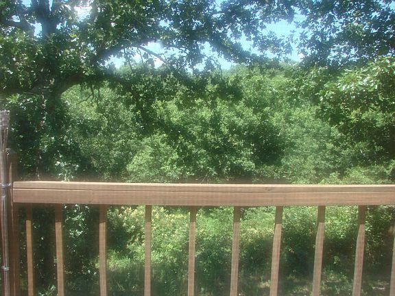 View off of back deck, mainly wooded view