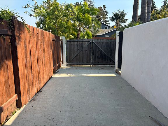 off street, uncovered parking area for small boat or RV