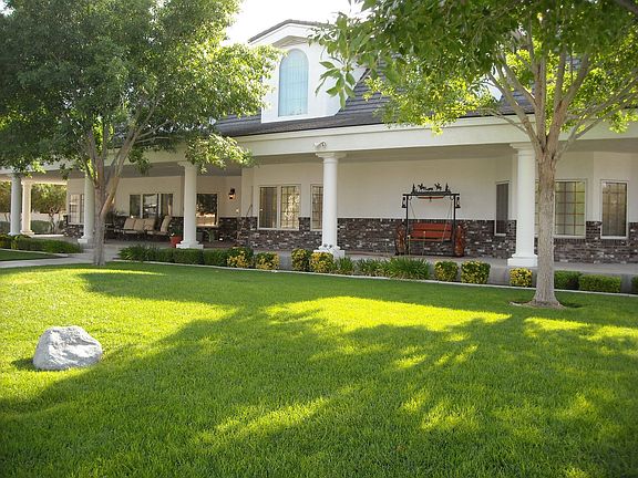 Front porch and yard