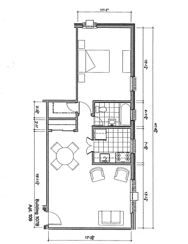 Floor plan 1BR
