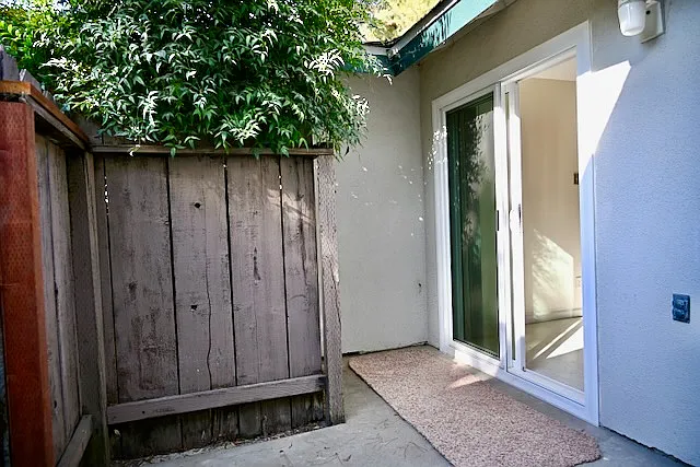 Private enclosed patio
