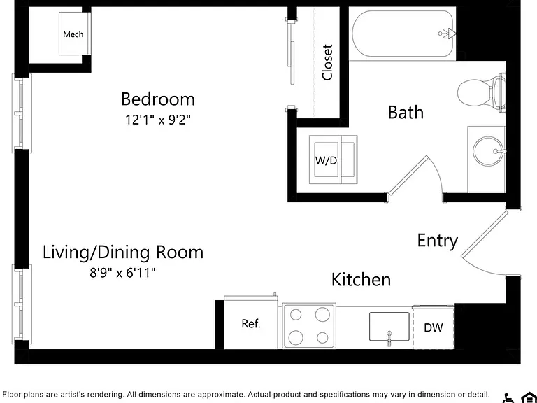 S4 | Studio | 390 SF S4 | Studio | 390 SF