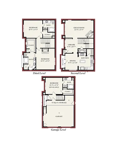 Floor plan C1-Townhome