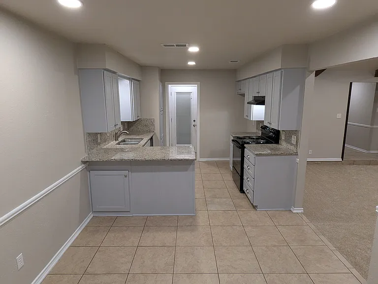 KITCHEN: View from the dining area