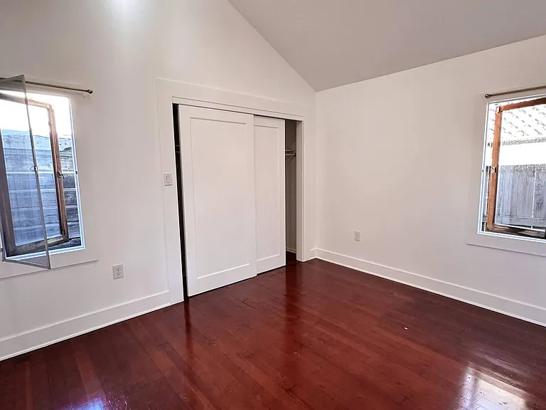 Bedroom and closet.