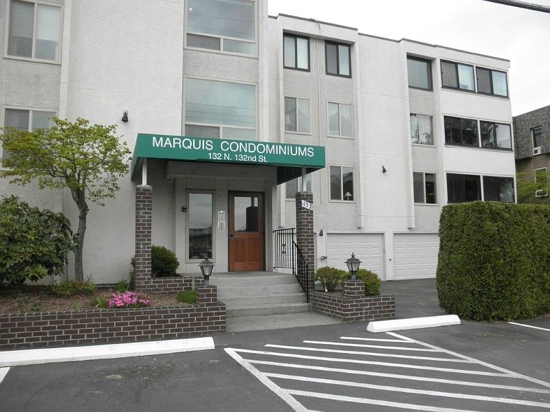 Wonderful 16 unit building not on a busy street. Lots of off street parking for guests. Your garage is around the back 2nd one from the west corner of building. 