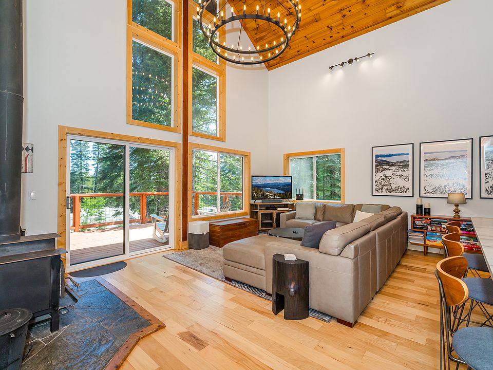 Living room and front deck