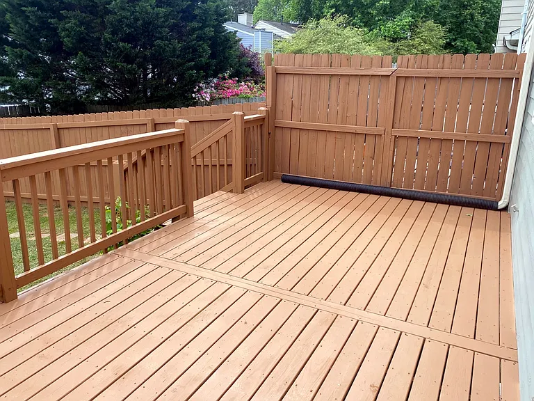 New deck, new life. This expansive deck with new privacy fence could be the personal space you'll never get in an apartment community.