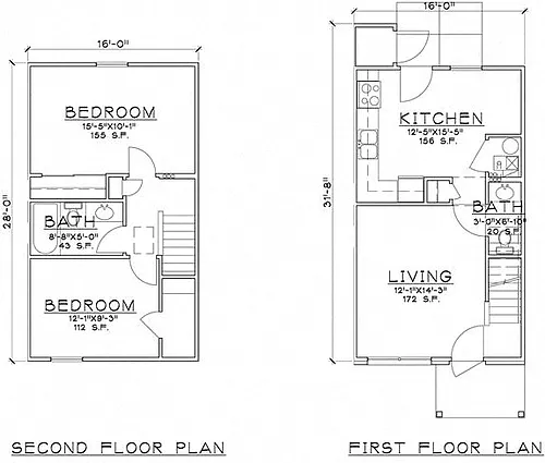 Floor plan 2 Bedroom Unit