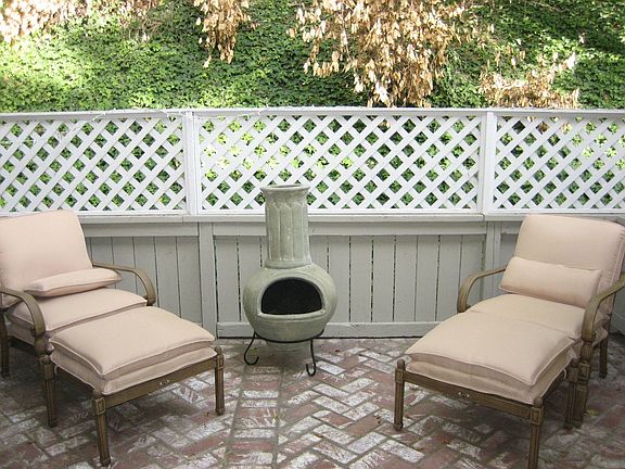 Private Patio w/ Brick