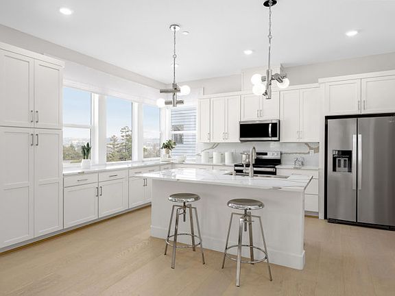 Kitchen with large central island