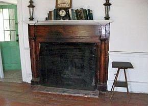 Living room fireplace