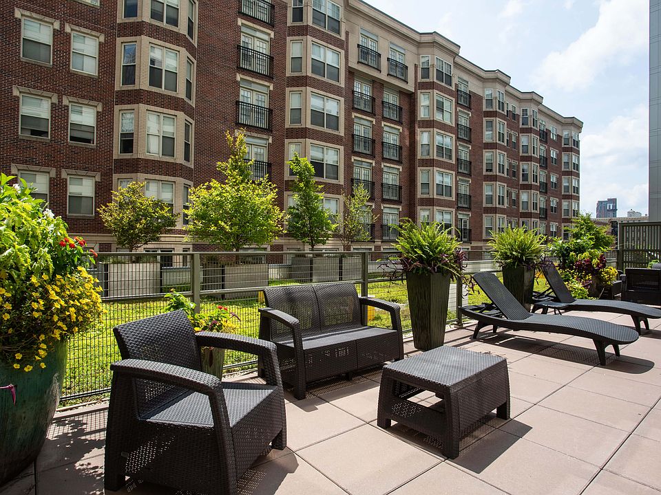 Our club room patio is nestled in the south of the building