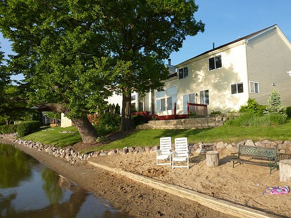 Rear of home from beach
