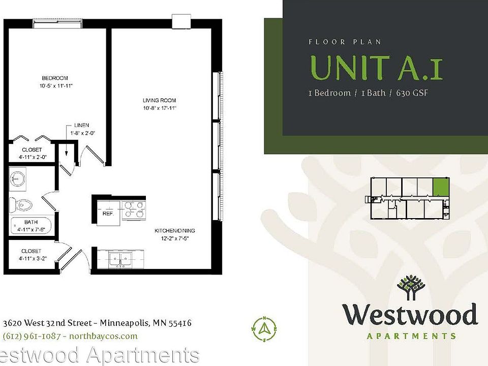 2nd image of 3620-3708-3720 W 32nd St #109