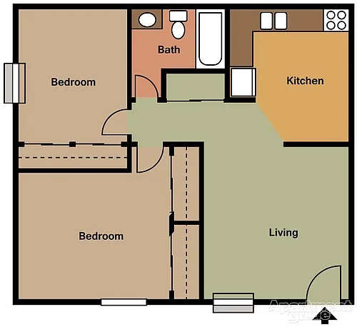 Floor plan 2 Bedroom