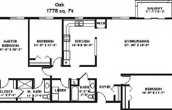 Oak Floor Plan