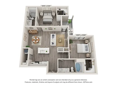 Floor plan B3