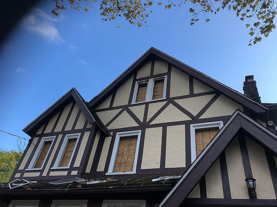 Looking up / front door