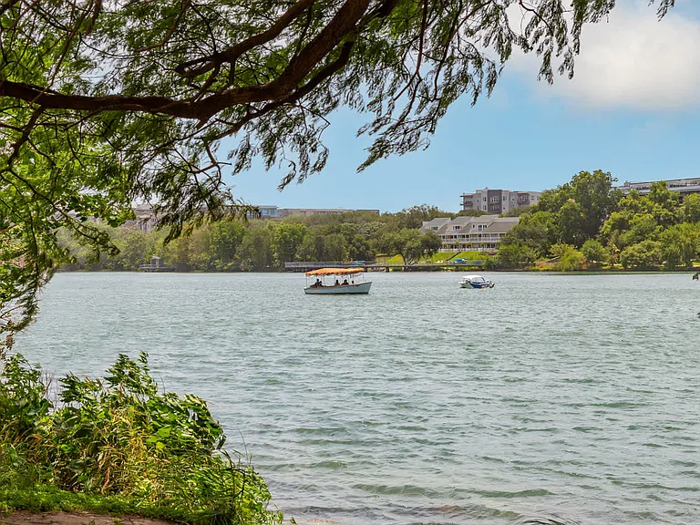 Enjoy the serene views of Cesar Chavez Park.