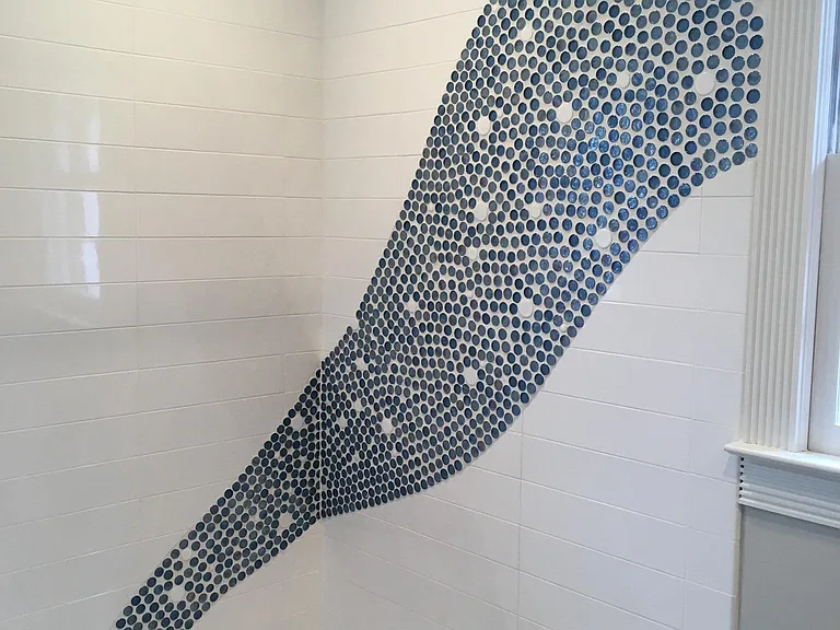 One-of-a-kind, river-of-stars mosaic
