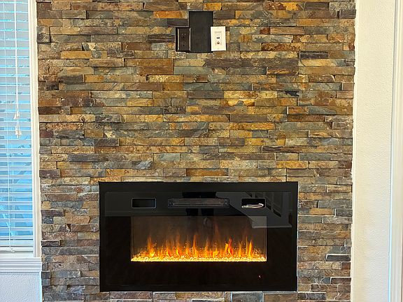 Fireplace in living room