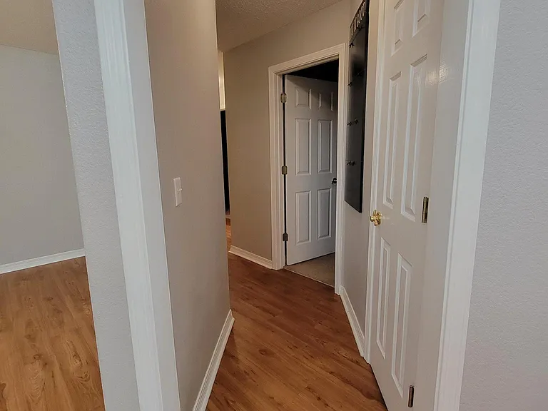 Hallway (right to left - Storage closet, Bedroom 2)