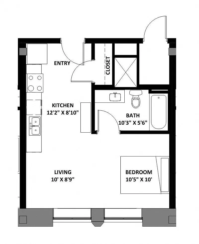 Floor plan Studio