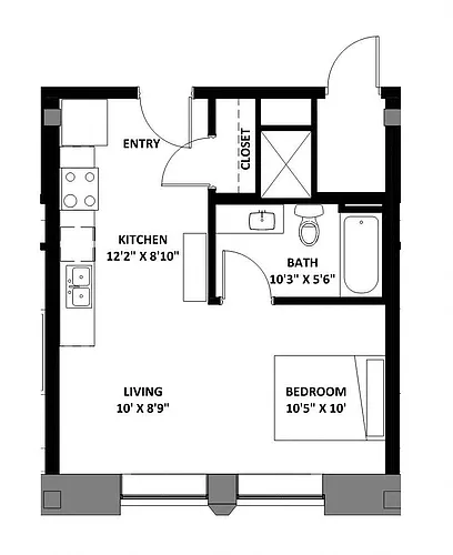 Floor plan Studio