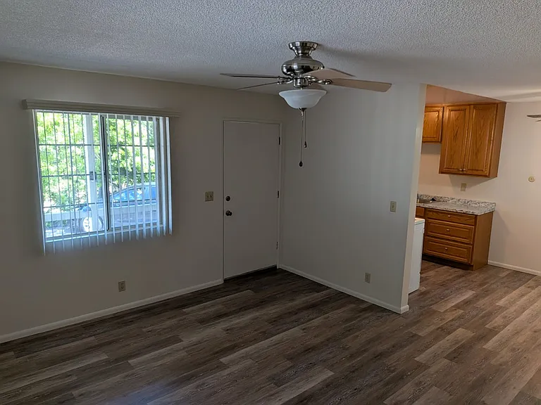 Living room with new flooring