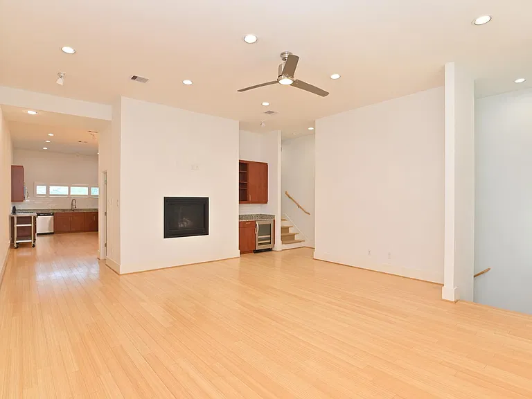 Large living room without furniture.