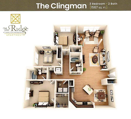 Floor plan The Clingman