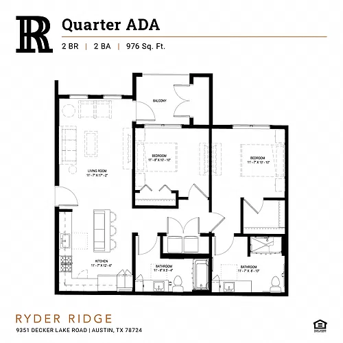 Floor plan Quarter ADA